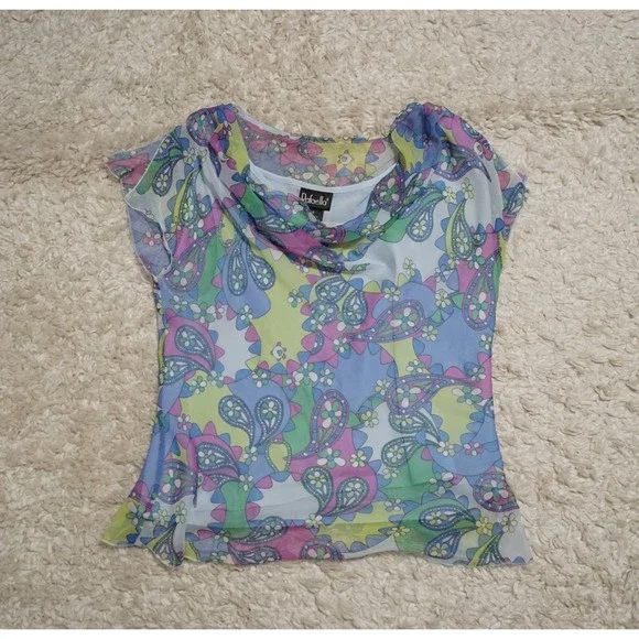 Rafaella 2 piece set Shirt and Skirt Floral Pattern Size S Women - Picture 3 of 9